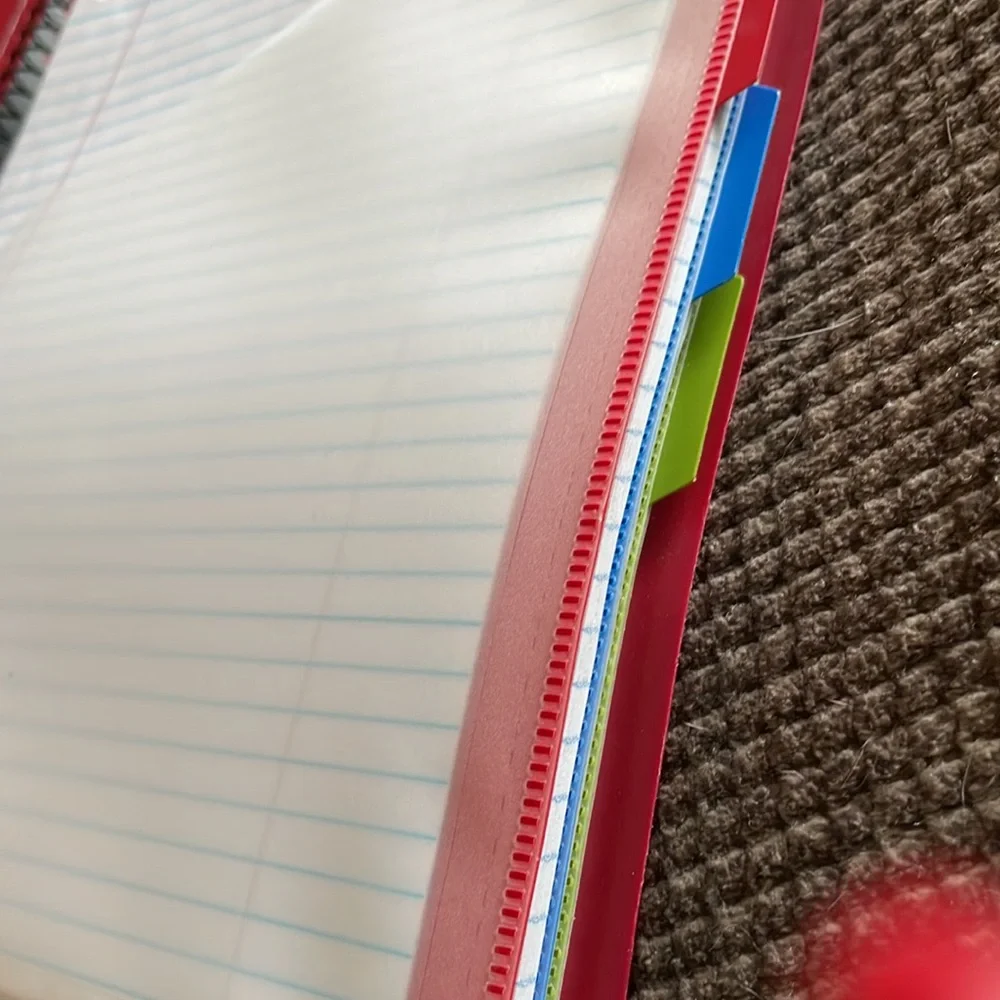 Mead, five star divider and paper and folders